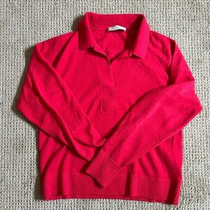 Cashmere polo sweater